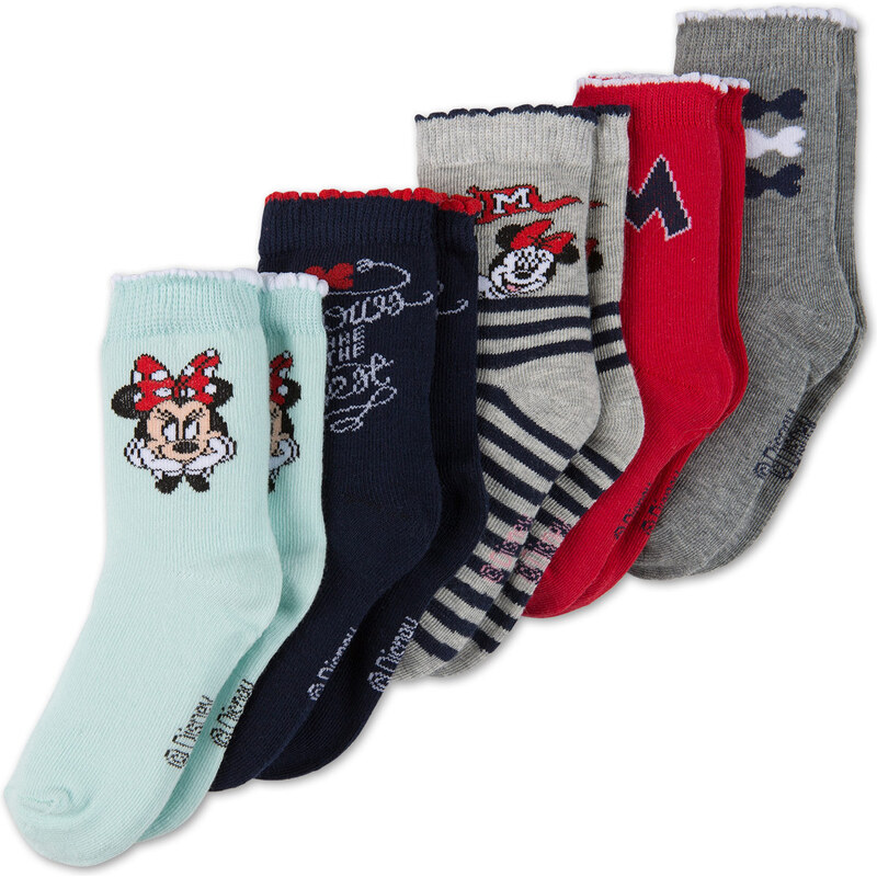C&A Baby 5 Paar Minnie Mouse Baby-Socken in mintGrün