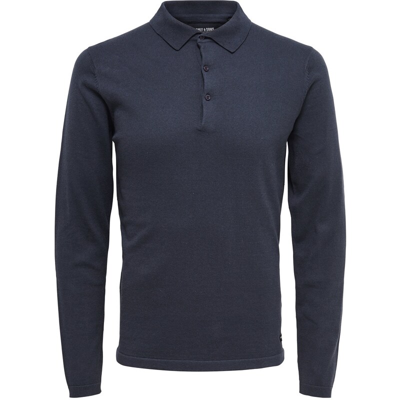 Only & Sons Langärmeliges Poloshirt
