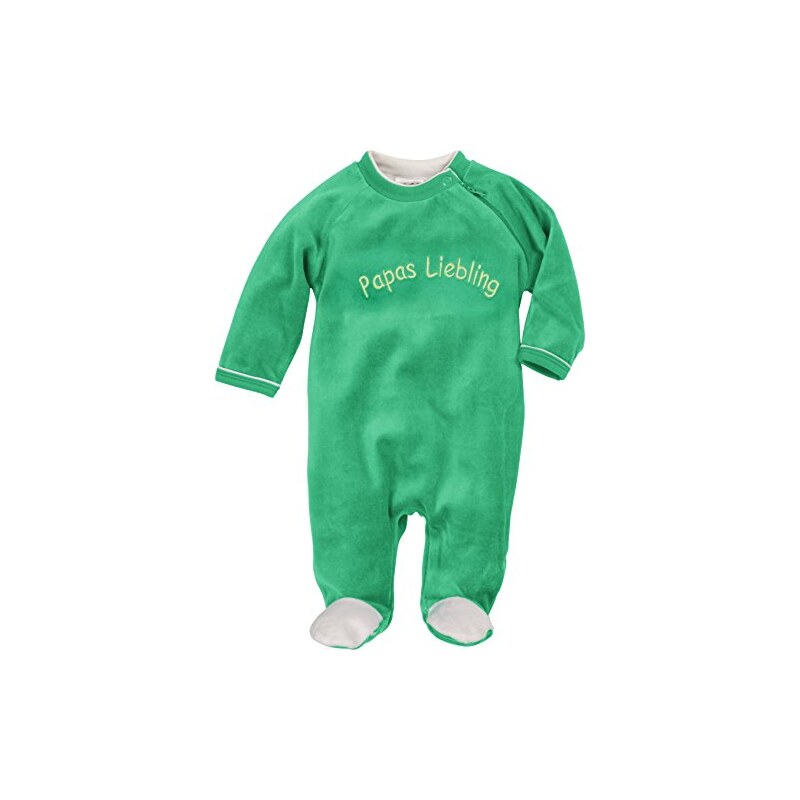 Schnizler Unisex Baby Schlafstrampler Schlafoverall Nicki mit Stickerei: Papas Liebling, Oeko-Tex Standard 100