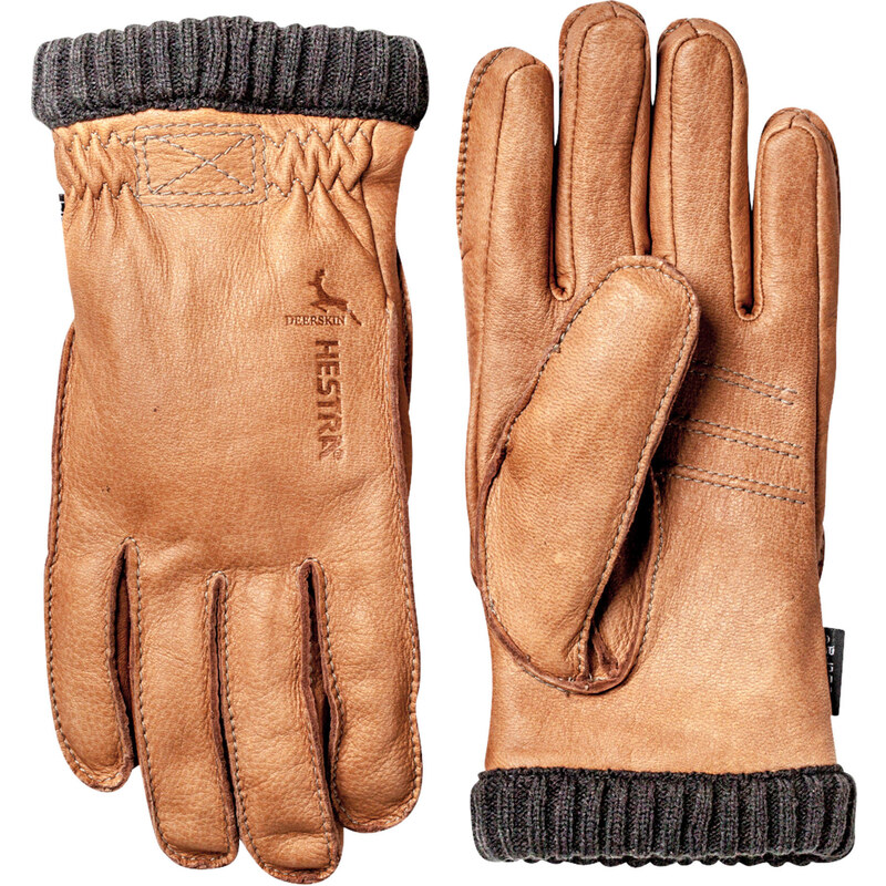 Hestra Handschuhe / Lederhandschuhe Deerskin Primaloft Ribbed