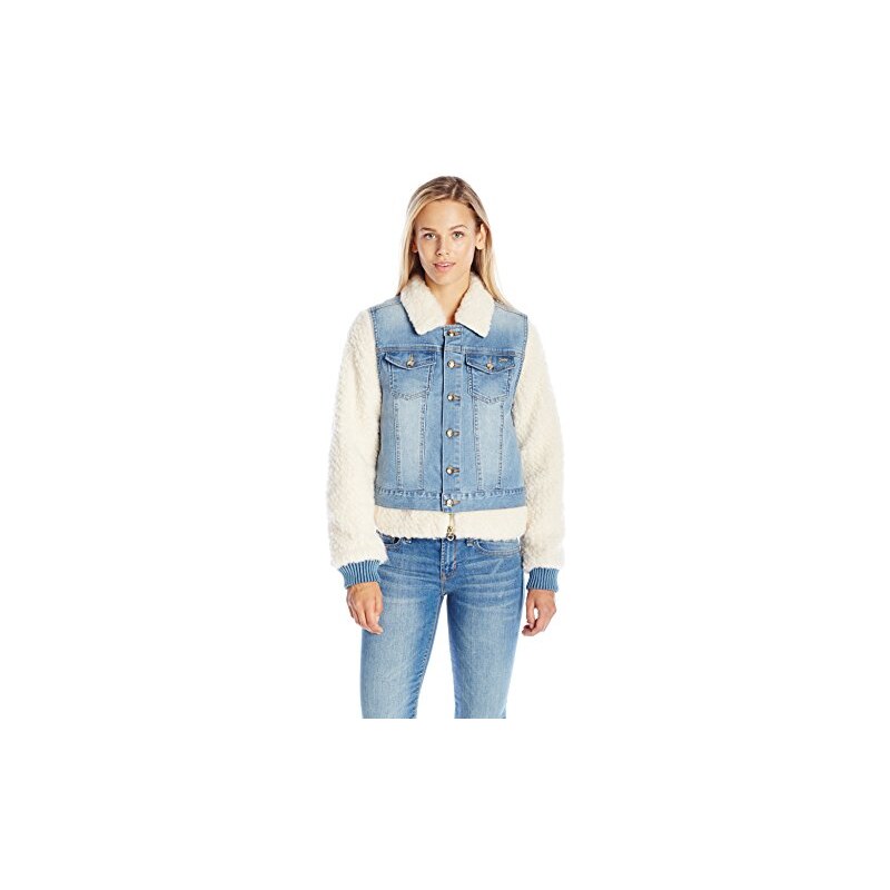 Juicy Couture Damen Jacke Dnm Jacket with Sherpa