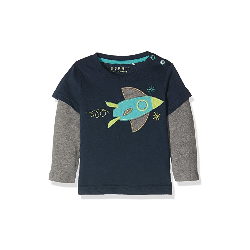 Esprit Kids Baby-Jungen T-Shirt, Blau (Ink 415), One size (Herstellergröße: 68)