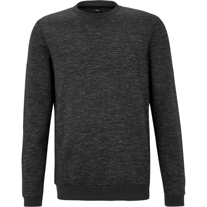 S.Oliver BLACK LABEL Sweatshirt im Herringbone Look