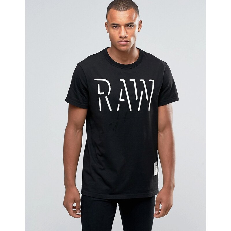"G-Star - Oimin - T-Shirt mit "RAW"-Logo" - Schwarz