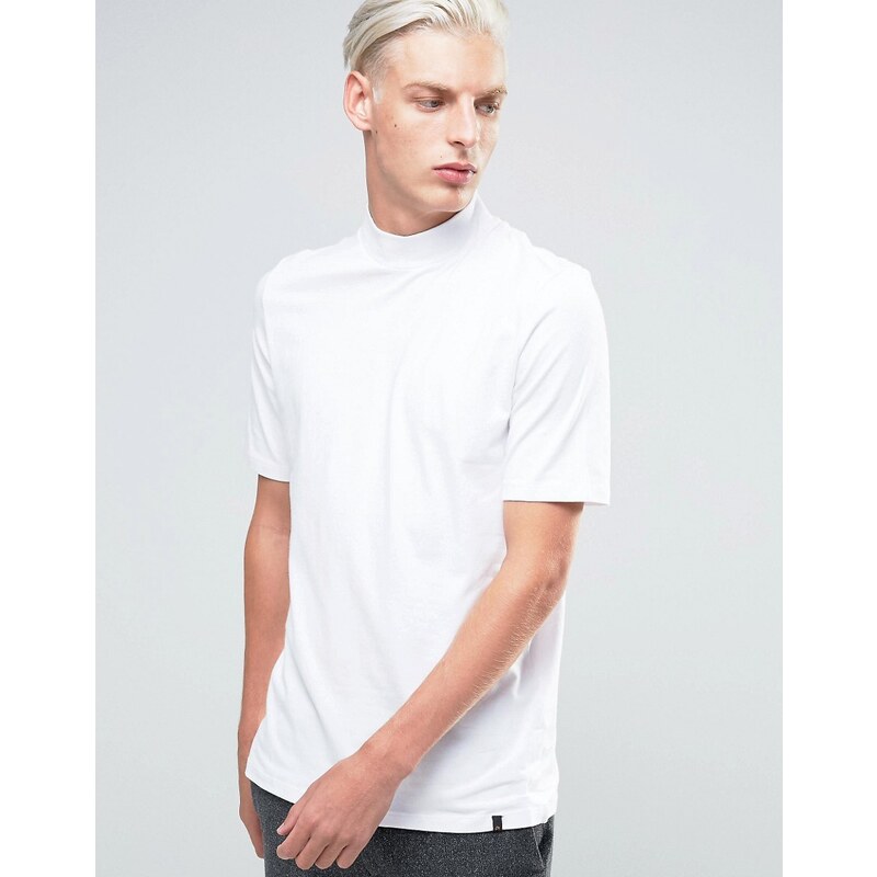 ADPT - Hochgeschlossenes T-Shirt - Weiß