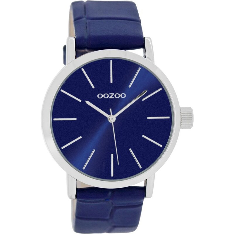 Oozoo Damen-Armbanduhr mit Lederband 40 mm Blau C8422