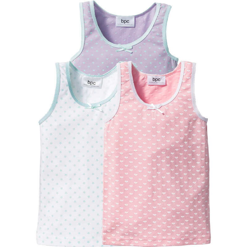 bpc bonprix collection Unterhemd (3er-Pack) in weiß für Mädchen von bonprix