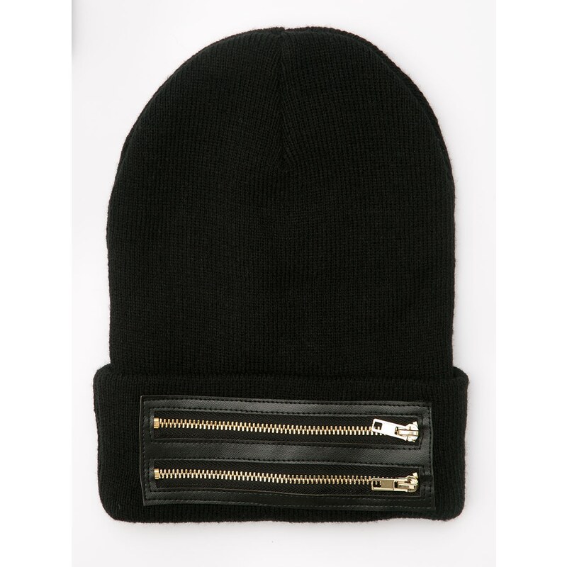 Cayler & Sons Zipped Old School Beanie Black Gold
