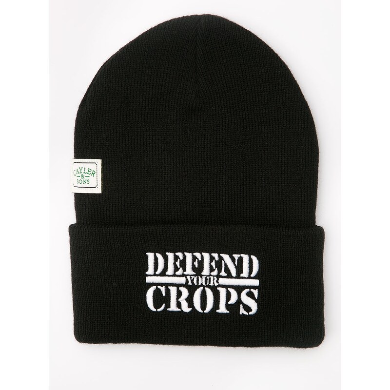 Cayler & Sons Defend Your Crops Old School Beanie Black White