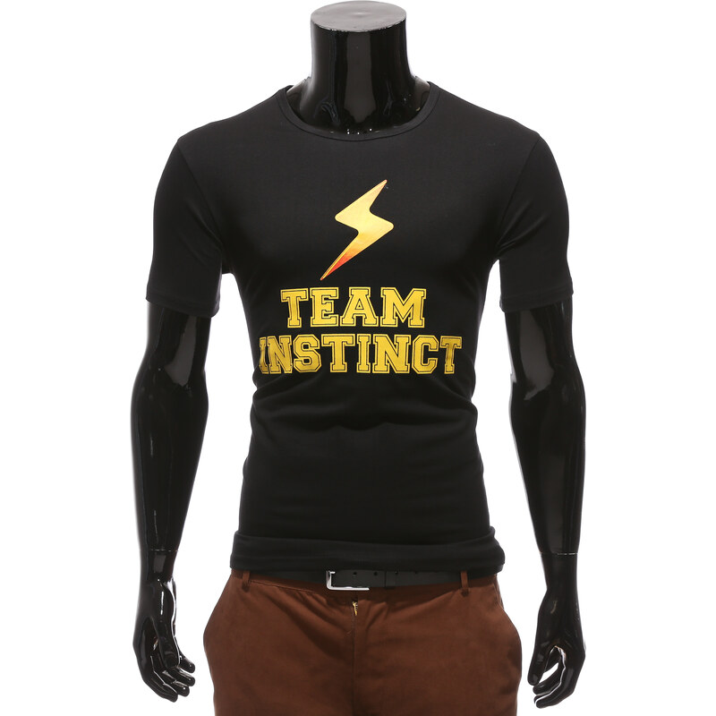 Lesara T-Shirt mit Comic-Schriftprint - Team Instinct - S
