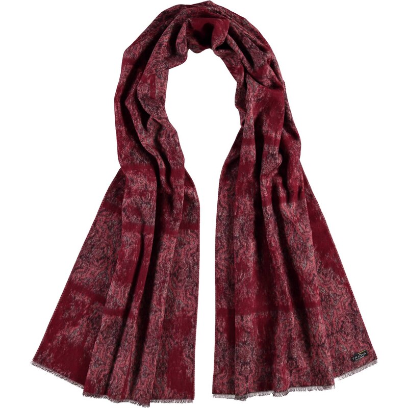 FRAAS Cashmink-Schal mit ornamentalem Muster in rot