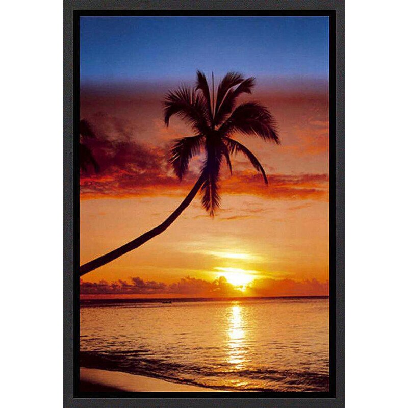 Premium Picture Wandbild »Palme im Sonnenuntergang«, 60/90 cm