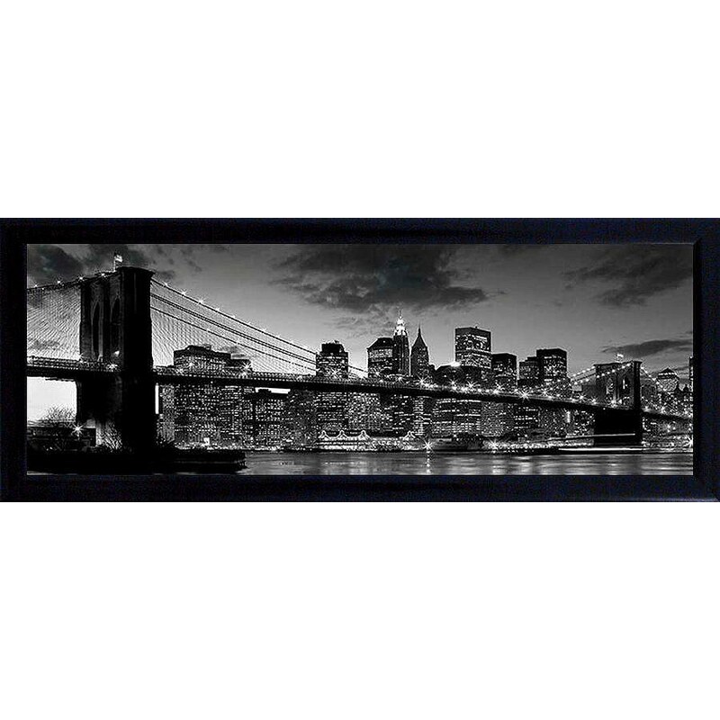 Premium Picture Schattenfugenbild »Brooklyn Bridge/New York«, 90/60 cm