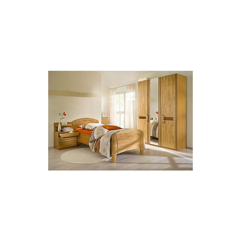 Schlafzimmer-Set (4-tlg.), »Sarah«, mit Bett 100/200 cm und 2-oder 3-trg Schrank