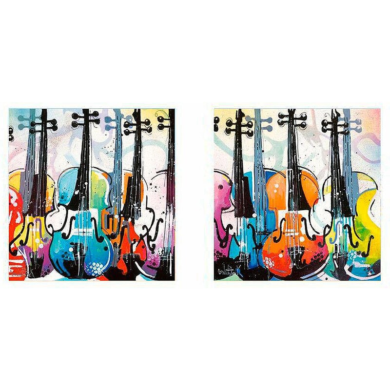 Premium Picture Deco-Panel »Cellos«, 2x 30/30 cm