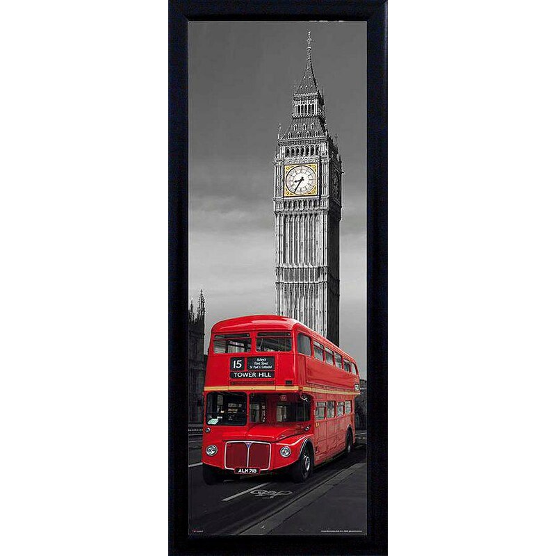 Premium Picture Schattenfugenbild »Big Ben/London Bus«, 30/90 cm
