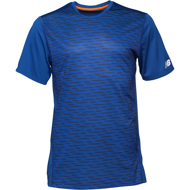 New Balance Herren Accelerate Graphic T-Shirt Blau