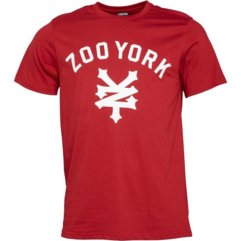 Zoo York Herren Templeton Script Logo Rio T-Shirt Rot