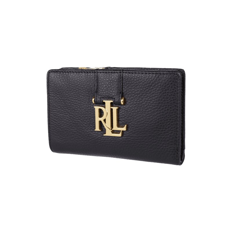 Lauren Ralph Lauren Geldbörse aus Leder mit Logo-Applikation
