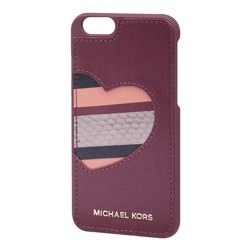 MICHAEL Michael Kors iPhone 6 Case mit Besatz aus echtem Leder
