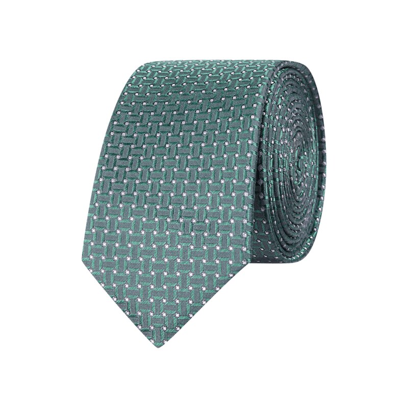 Olymp Level 5 Krawatte aus Seide mit Webmuster