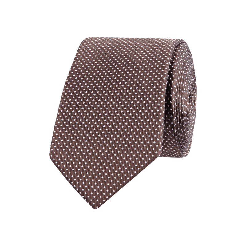 Olymp Level 5 Krawatte aus Seide mit Webmuster