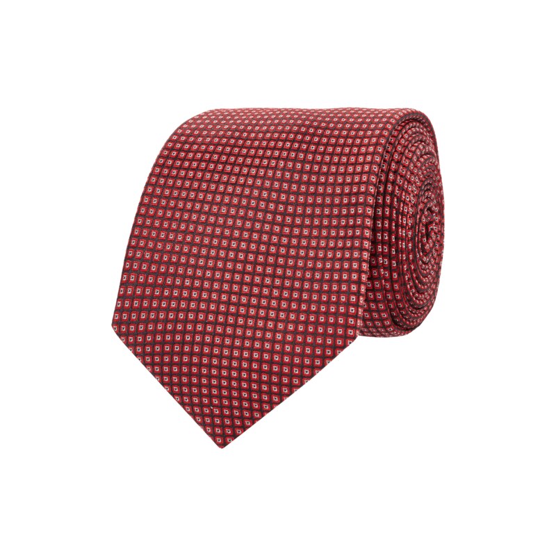 Boss Krawatte aus Seide mit Webmuster