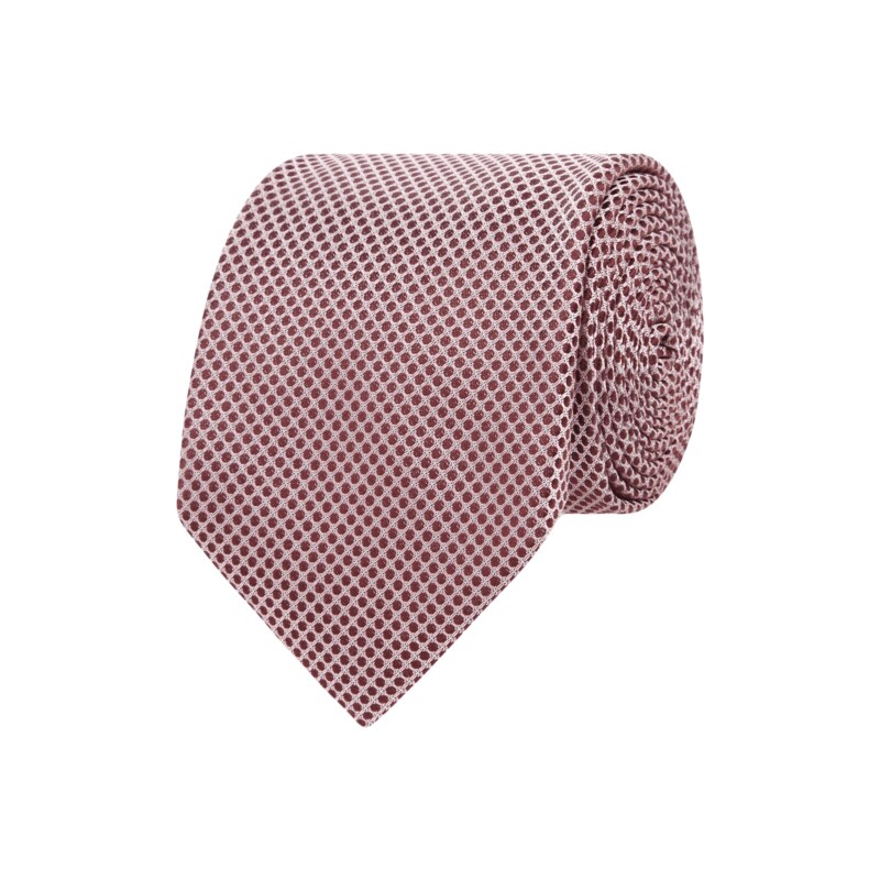 Boss Krawatte aus Seide mit Wabenmuster