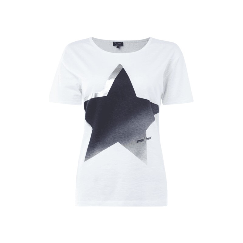 Armani Jeans T-Shirt aus Baumwolle mit Stern-Print