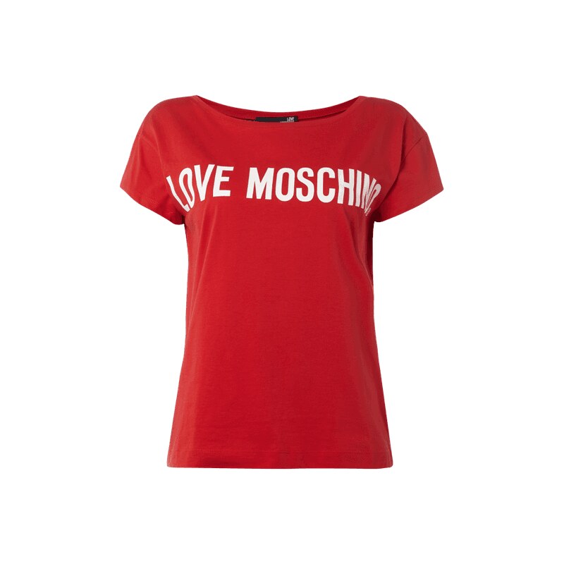 Love Moschino T-Shirt mit Logo-Print