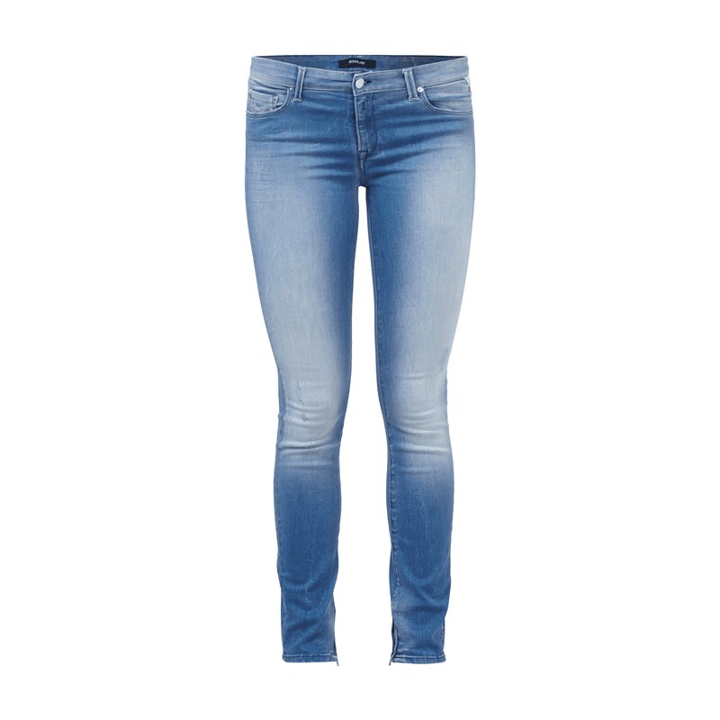 Replay Skinny Fit Stone Washed Jeans mit Used Effekten