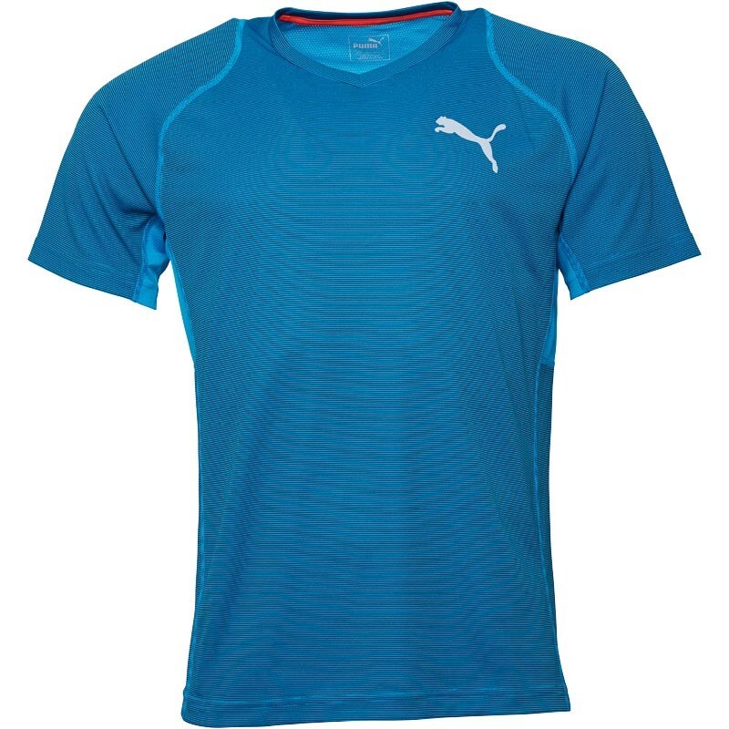 Puma Mens Drycell Vented Stripe Training Top Atomic Blue