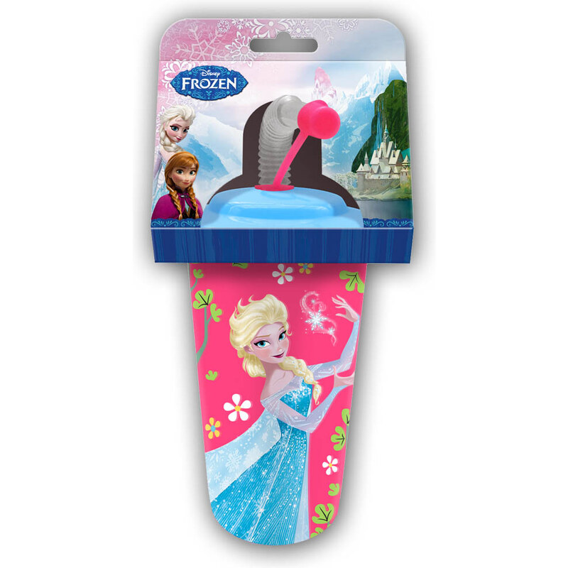 Disney Die Eiskönigin Trinkbecher mit Strohhalm pink in Größe UNI für Mädchen