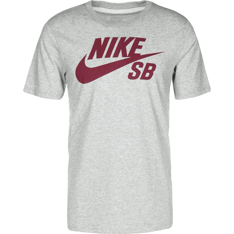Nike Sb Logo T-Shirt grey heather/red