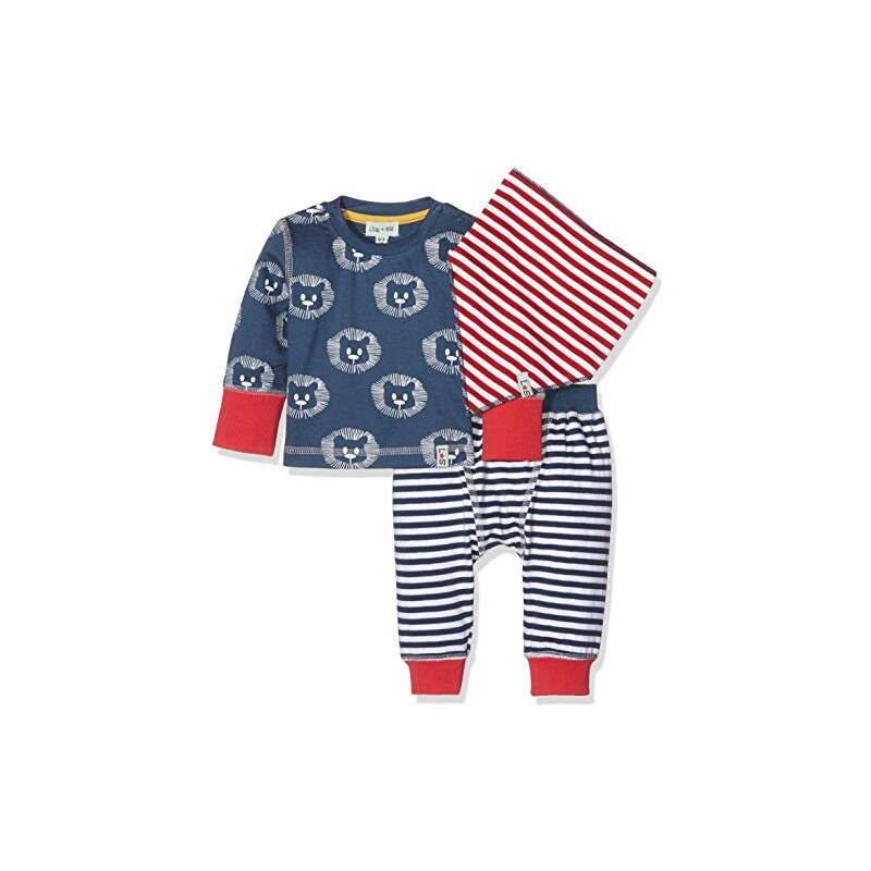 Lilly and Sid Baby-Jungen Bekleidungsset 3pc Day Set Lion Stripe