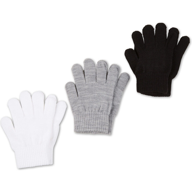 C&A 3er Pack Handschuhe in weiß