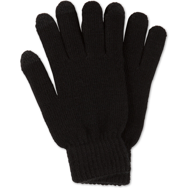 C&A Strick-Handschuhe in Schwarz
