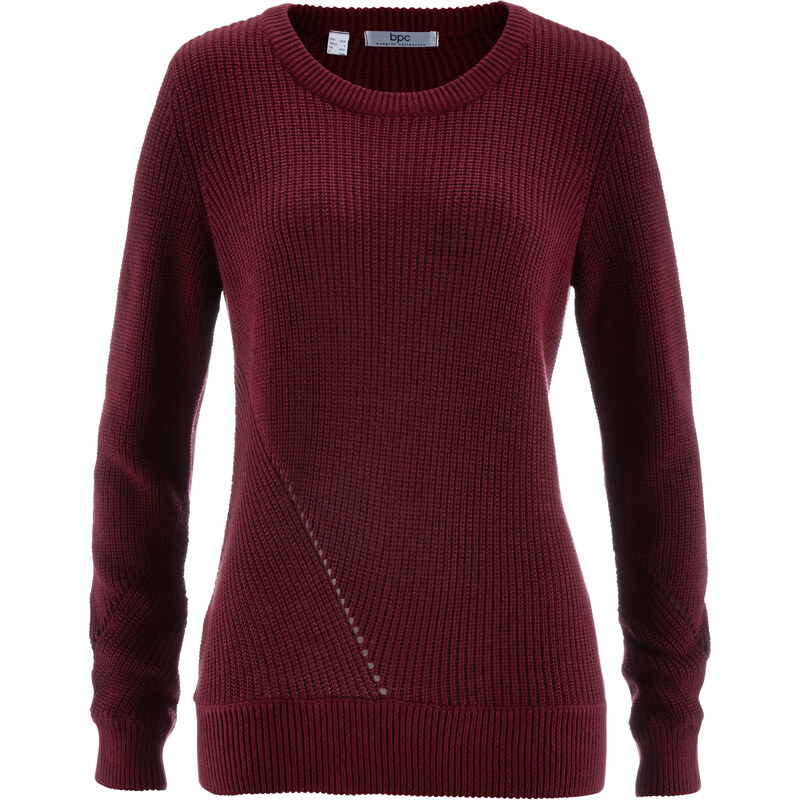 bpc bonprix collection Pullover, Langarm in rot für Damen von bonprix