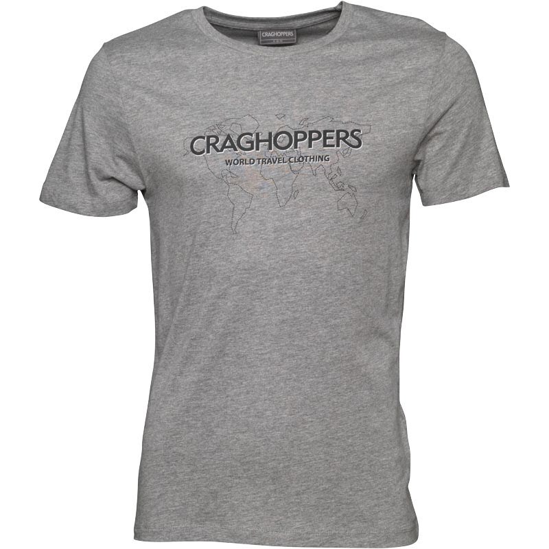 Craghoppers Herren Graphic T-Shirt Grau