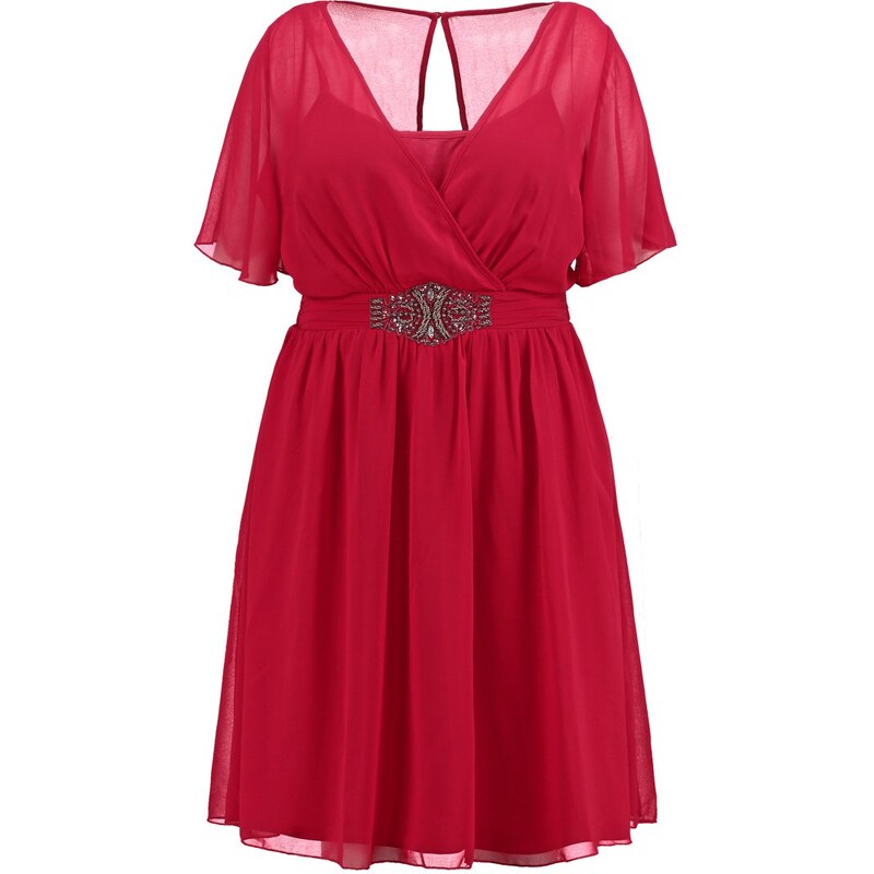 Little Mistress Curvy Cocktailkleid / festliches Kleid dark red