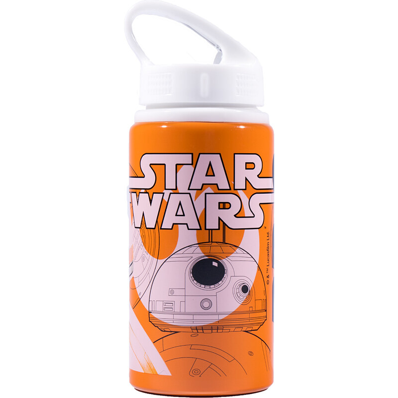 Star Wars-The Clone Wars Alu-Trinkflasche weiß in Größe UNI für Jungen