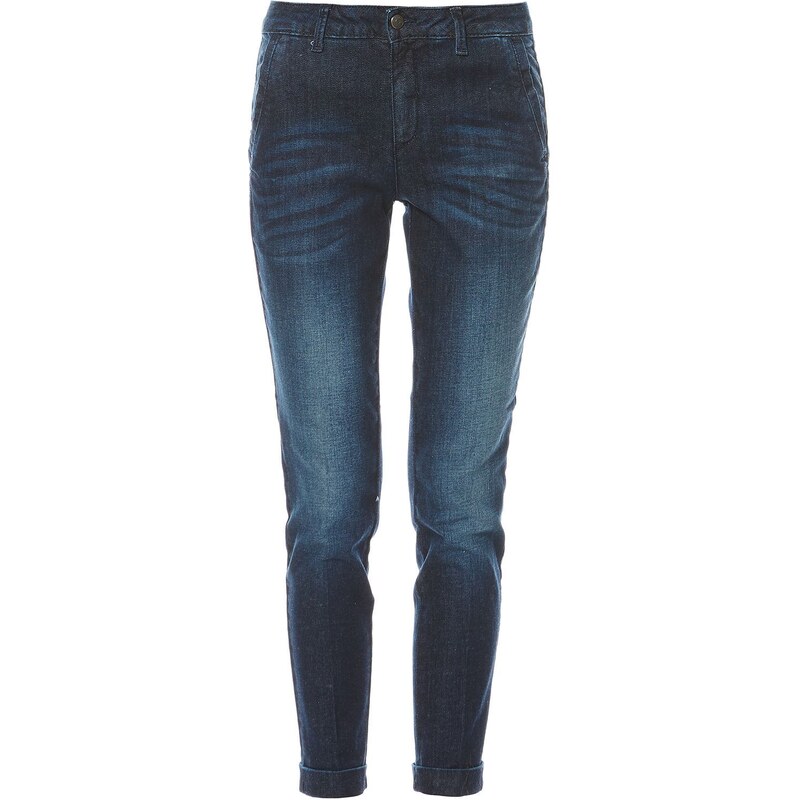 Sisley Jeans mit Slimcut Karottenschnitt - jeansblau