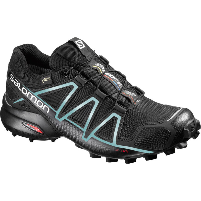 Salomon: Damen Laufschuhe / Trail Running Schuhe Speedcross 4 GTX schwarz, schwarz, verfügbar in Größe 40.5,42,41,40