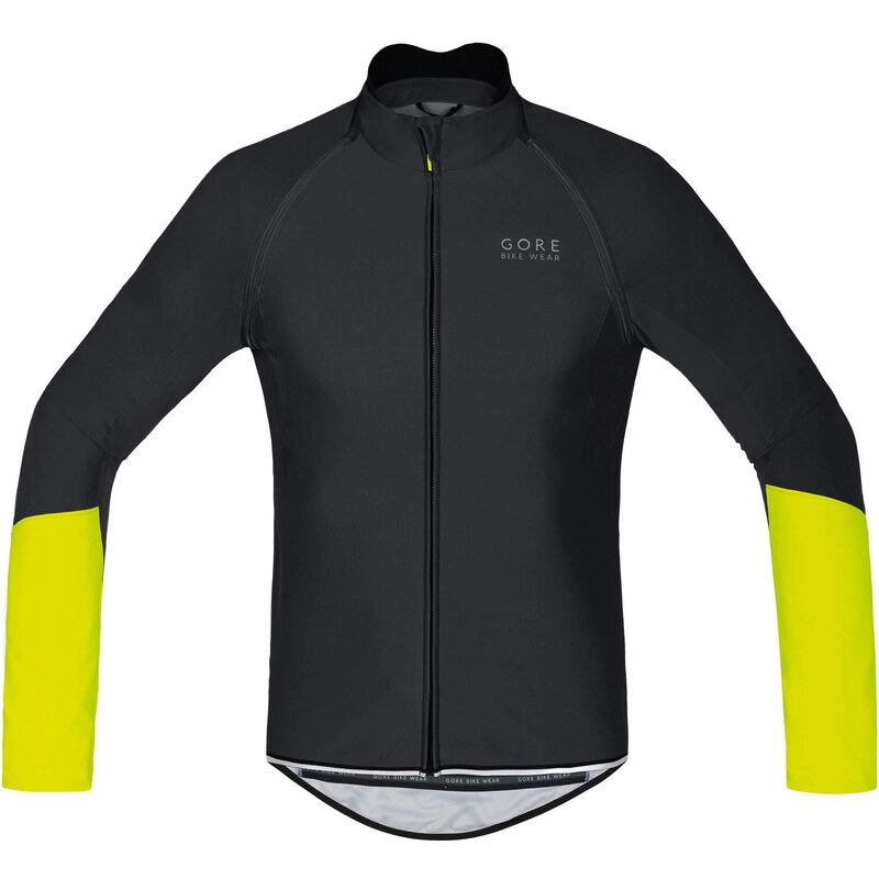 Gore Bike Wear: Herren Trikot Power Windstopper Softshell Zip-Off Jersey, schwarz/gelb, verfügbar in Größe M