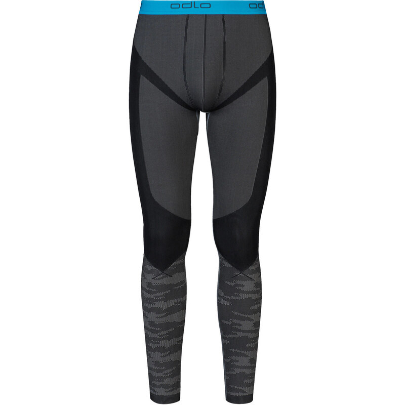 Odlo: Herren lange Funktionsunterhose / Leggings Blackcomb Evolution Warm Pants, grau/schwarz, verfügbar in Größe L,M