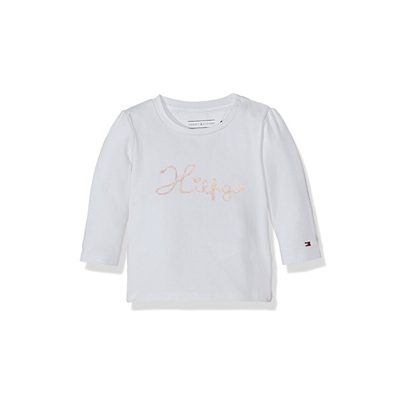 Tommy Hilfiger Baby-Mädchen T-Shirt Girl Cn Knit L/s