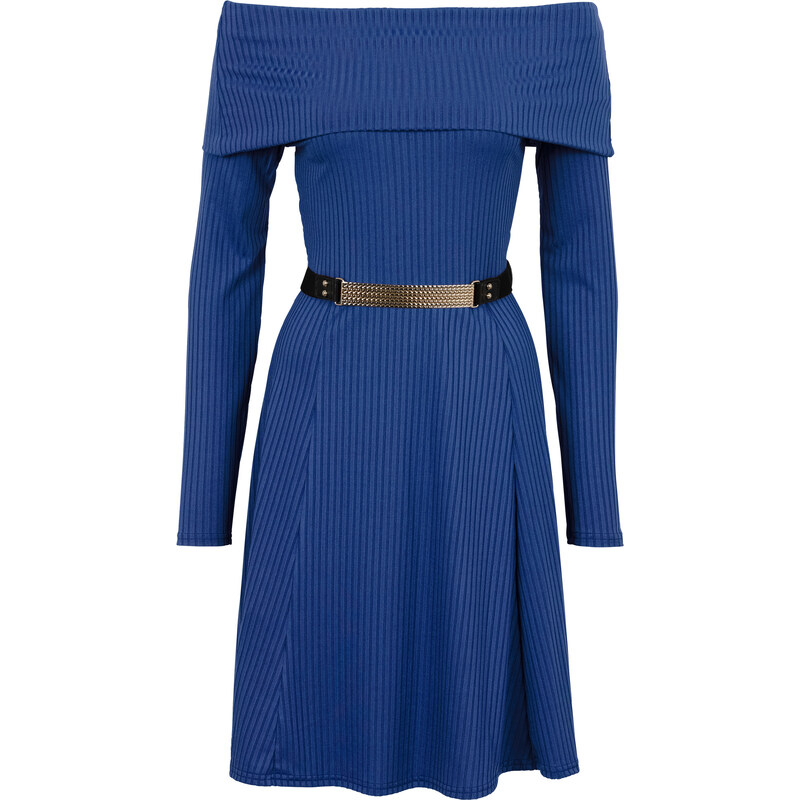 BODYFLIRT boutique Trägerloses Kleid in blau von bonprix