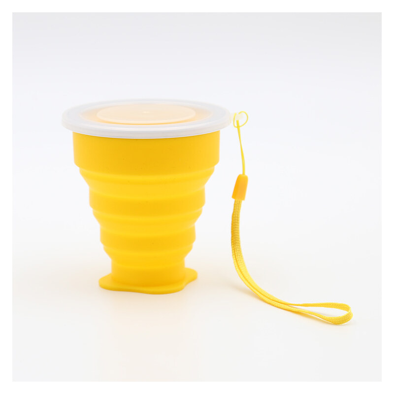 Lesara Faltbare Frischhaltedose mit Tragehenkel - Gelb