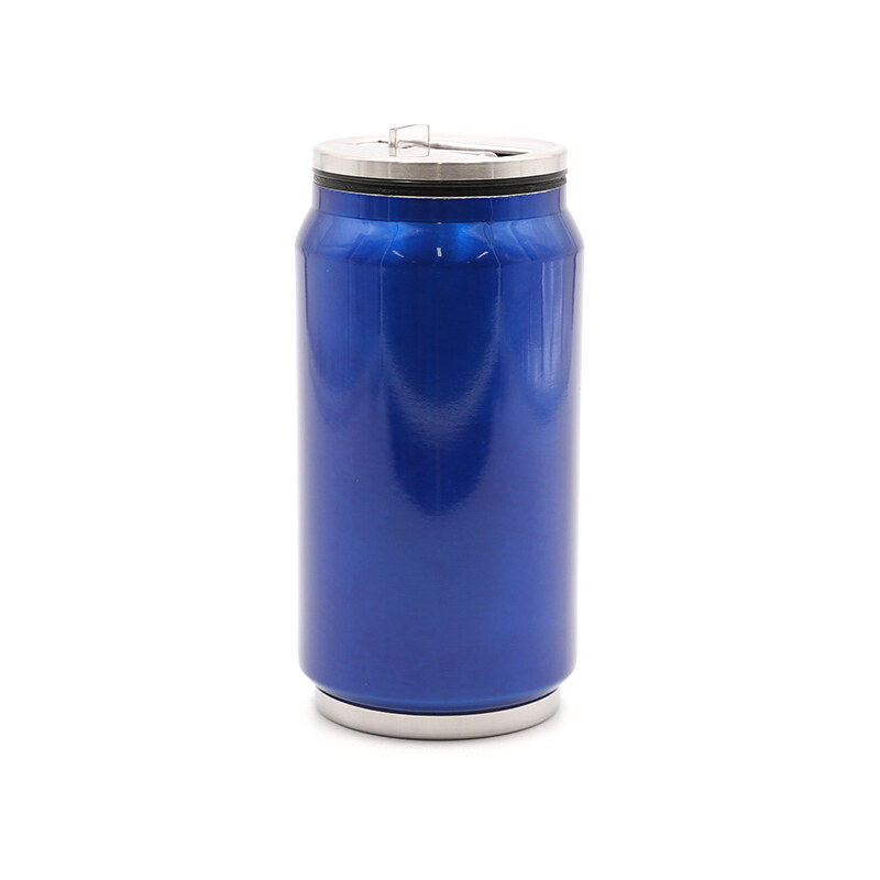 Lesara Edelstahl-Thermoflasche mit Vakuumisolierung - Blau