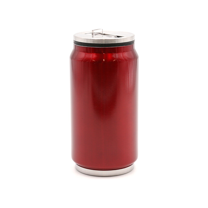 Lesara Edelstahl-Thermoflasche mit Vakuumisolierung - Rot